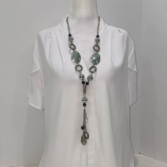 Paparazzi Total Eclipse Of The Heart Long Chain Charm Necklace - Picture 1 of 7